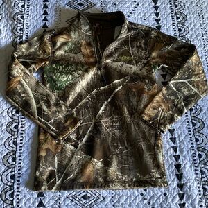Boys Youth Small Magellan Camo Quarter Zip Jacket